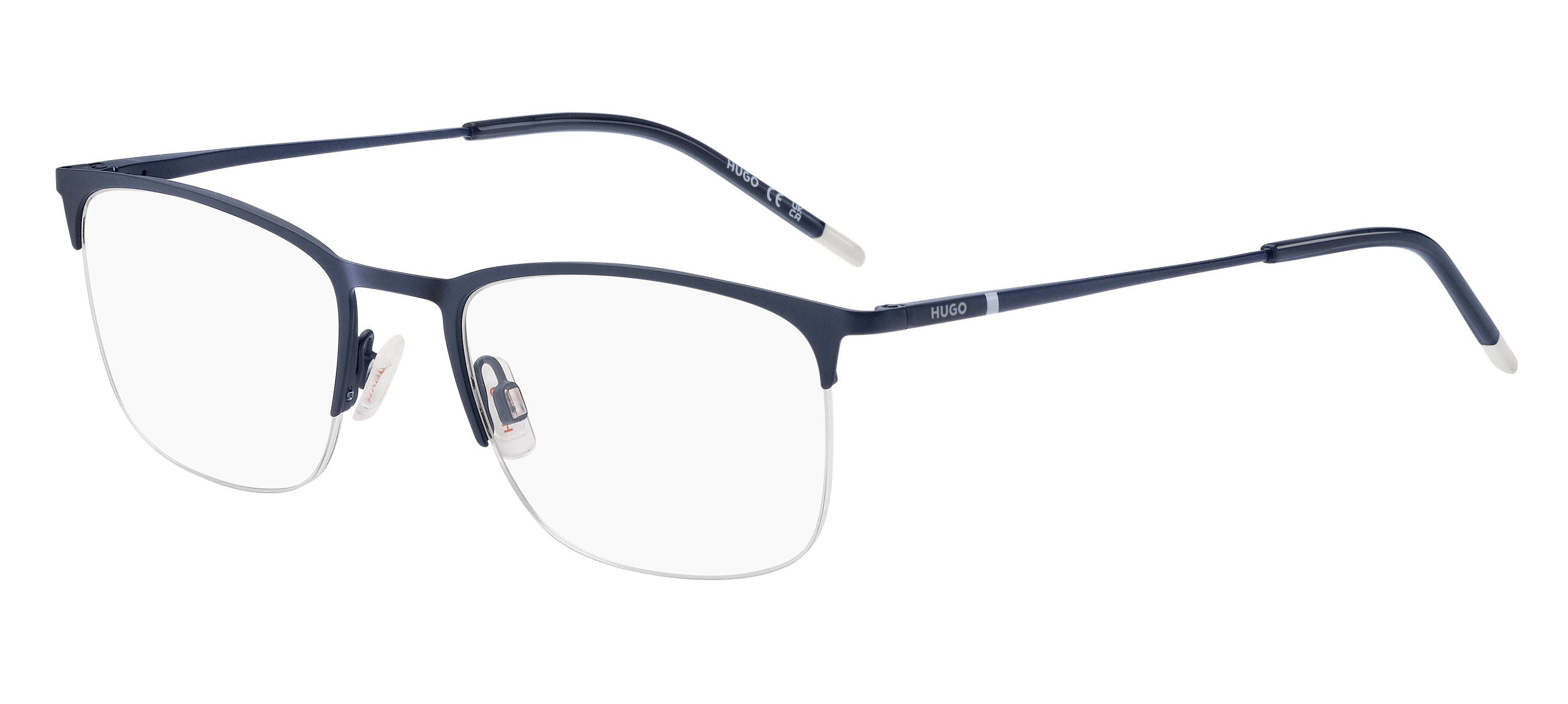Hugo Boss Uomo Hugo Boss HG 1291 XW0 Montature da vista Acciaio Blu Squadrata Hugo Boss Uomo Hugo Boss HG 1291 XW0 Montature da vista Acciaio Blu Squadrata