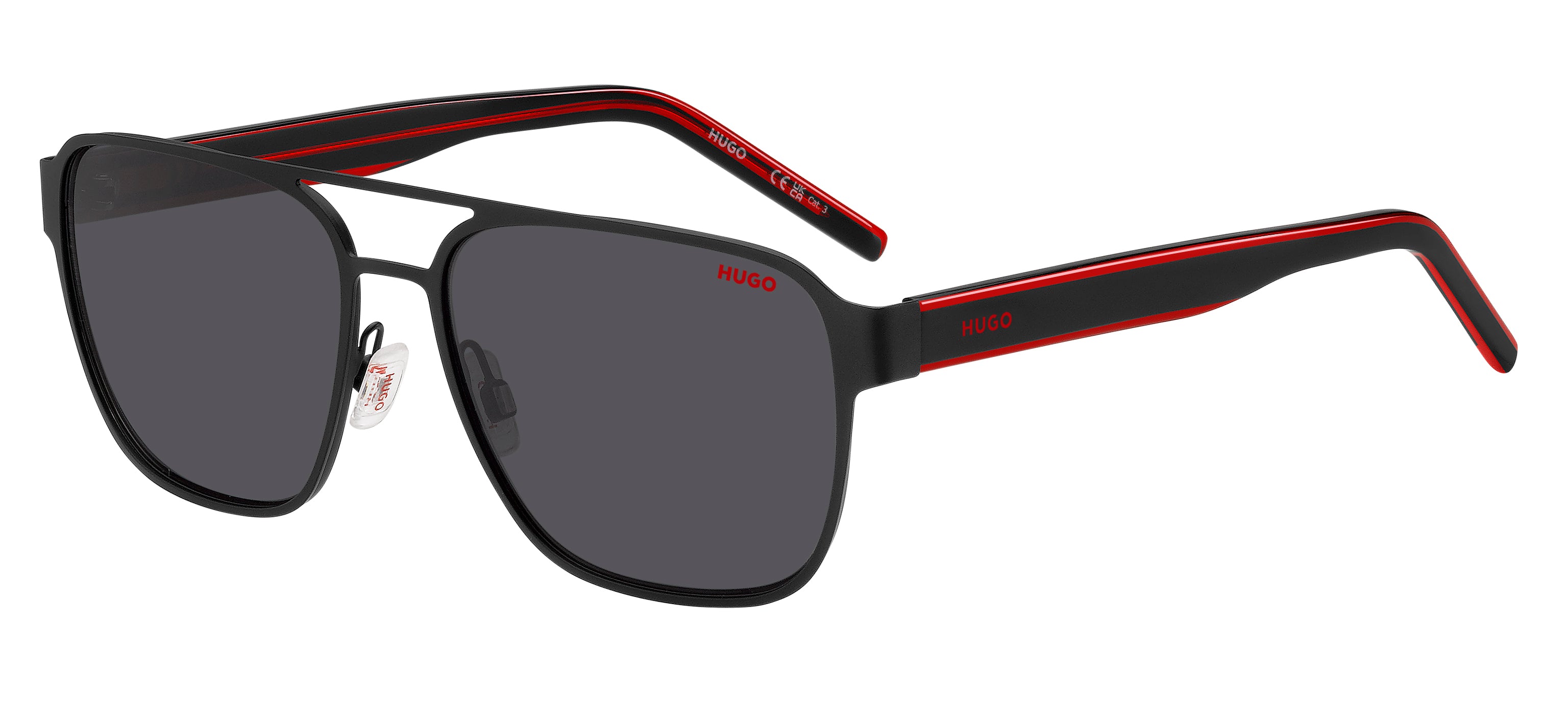 Hugo Boss Uomo Hugo Boss HG 1298/S OIT/IR Occhiali da sole Acciaio Nero Grigio Pilot Hugo Boss Uomo Hugo Boss HG 1298/S OIT/IR Occhiali da sole Acciaio Nero Grigio Pilot