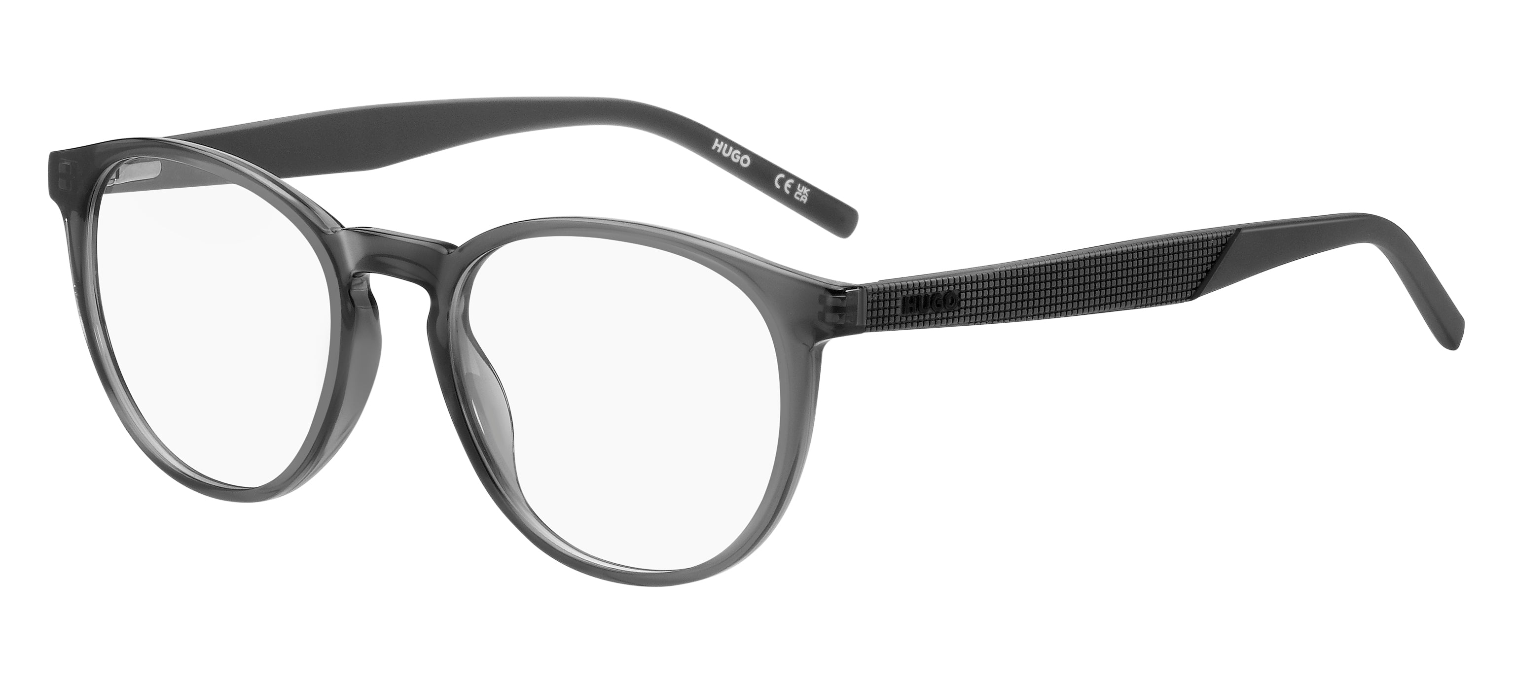 Hugo Boss Uomo Hugo Boss HG 1308 KB7 Montature da vista Iniettato Grigio Rotonda Hugo Boss Uomo Hugo Boss HG 1308 KB7 Montature da vista Iniettato Grigio Rotonda