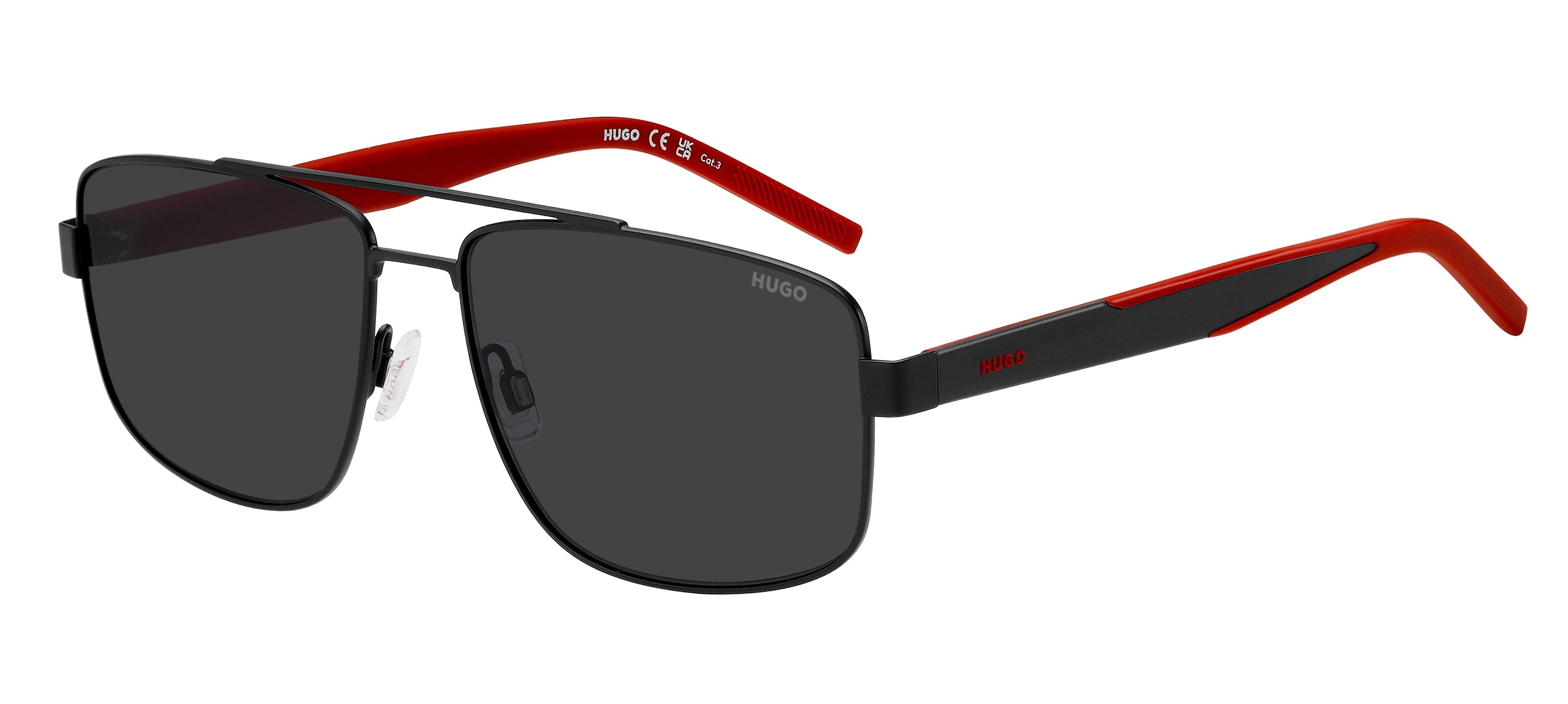 Hugo Boss Uomo Hugo Boss HG 1338/S 003/IR Occhiali da sole Metallo Nero Grigio Squadrata Normale Hugo Boss Uomo Hugo Boss HG 1338/S 003/IR Occhiali da sole Metallo Nero Grigio Squadrata Normale