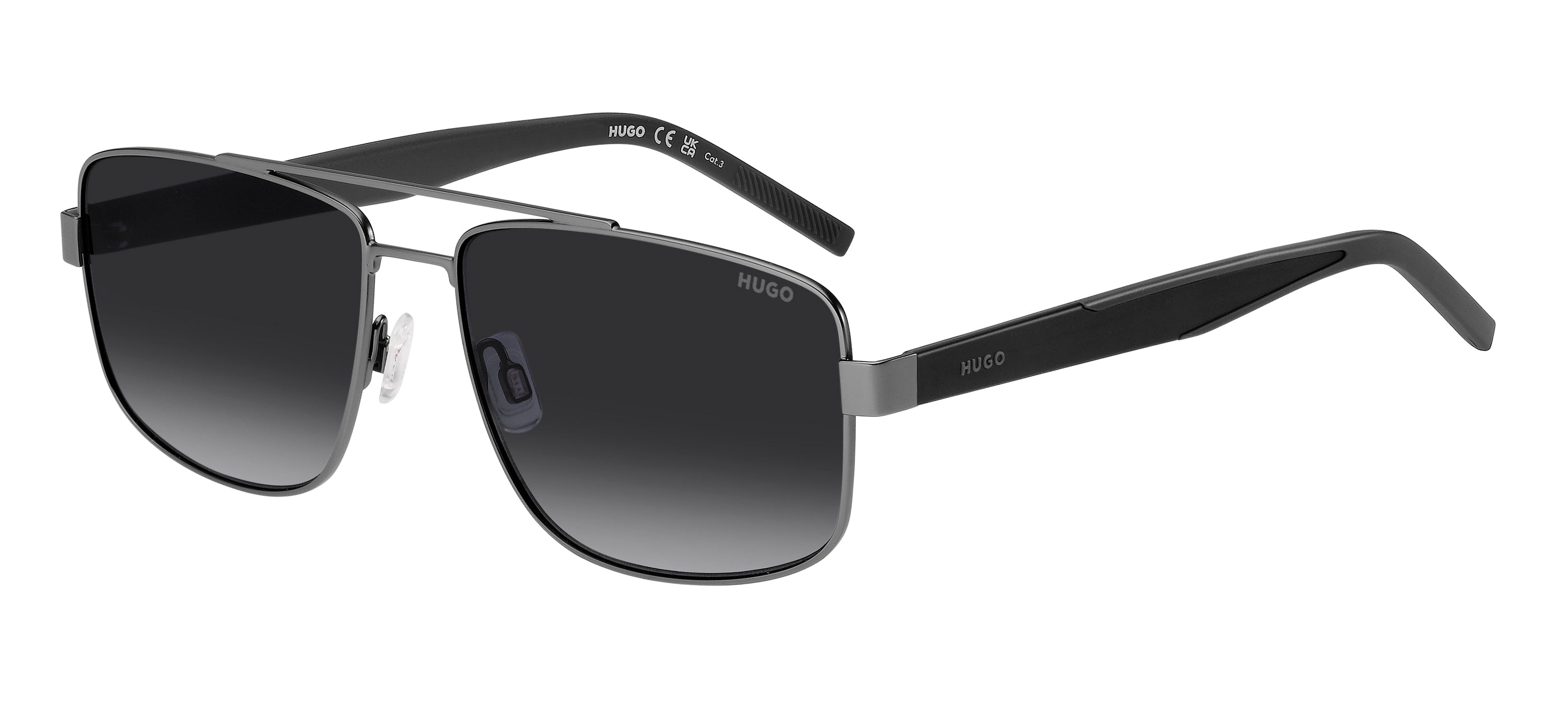 Hugo Boss Uomo Hugo Boss HG 1338/S R80/9O Occhiali da sole Metallo Rutenio Grigio Squadrata Normale Sfumato Hugo Boss Uomo Hugo Boss HG 1338/S R80/9O Occhiali da sole Metallo Rutenio Grigio Squadrata Normale Sfumato