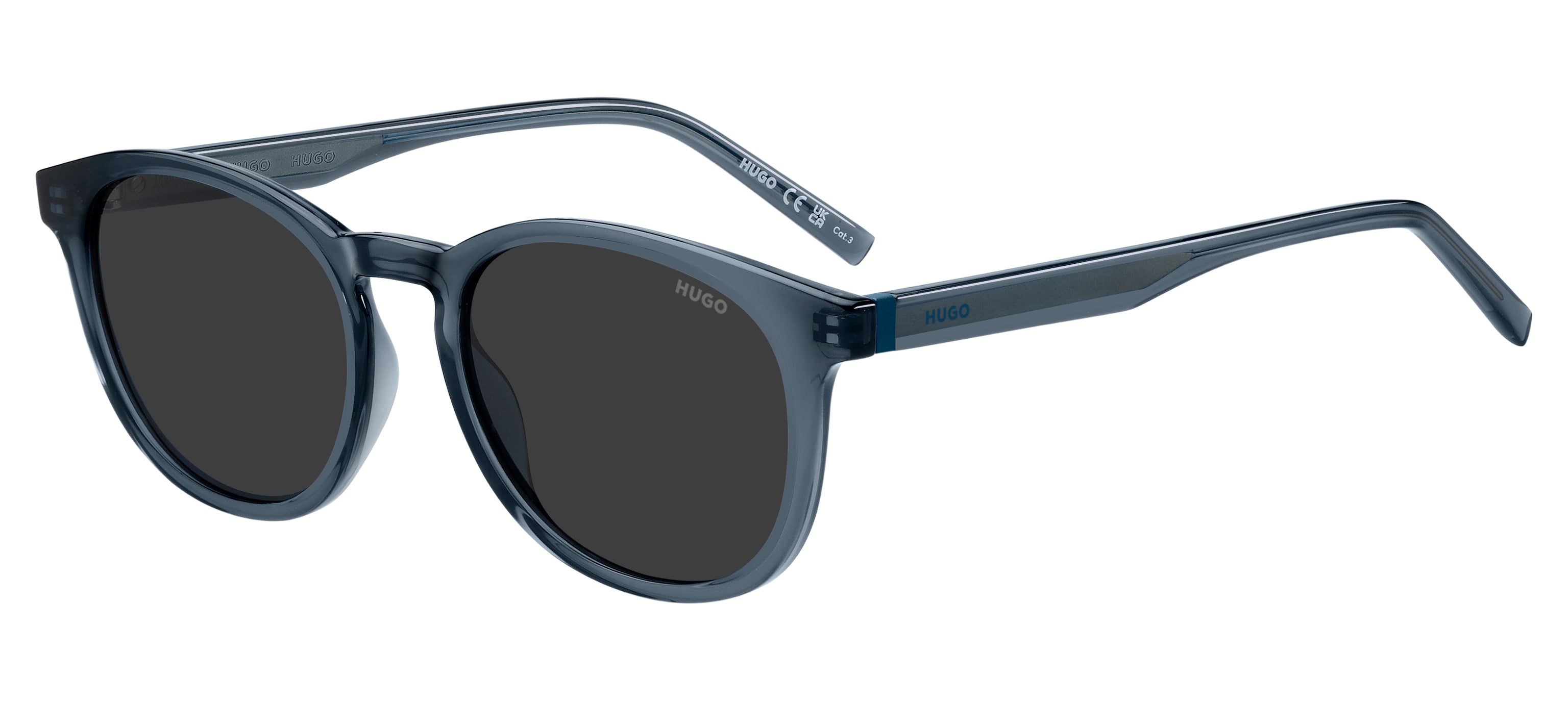 Hugo Boss Uomo Hugo Boss HG 1357/S PJP/IR Occhiali da sole Acetato Blu Grigio Squadrata Normale