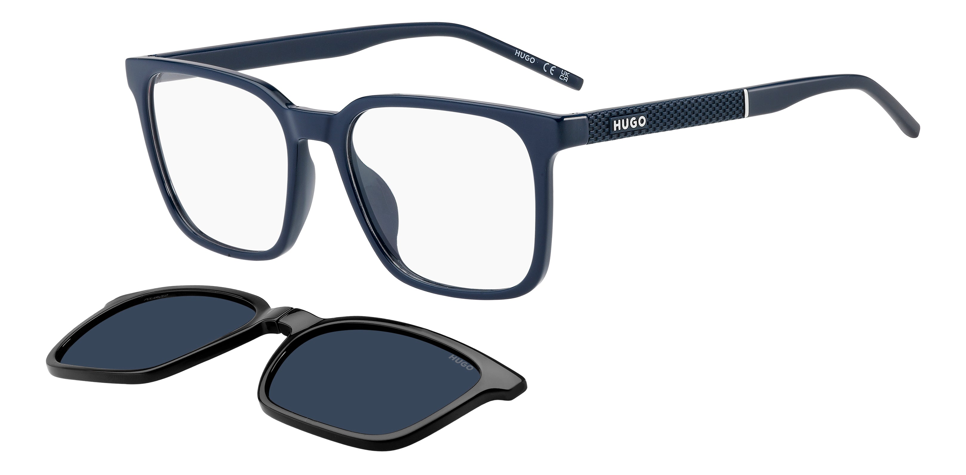 Hugo Boss Uomo Hugo Boss HG 1421/G/C PJP/C3 Montature da vista Eco-poliammide Blu Blu Squadrata Polarizzata Hugo Boss Uomo Hugo Boss HG 1421/G/C PJP/C3 Montature da vista Eco-poliammide Blu Blu Squadrata Polarizzata