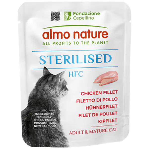 Human food chain cat sterilised filetto pollo 50 g