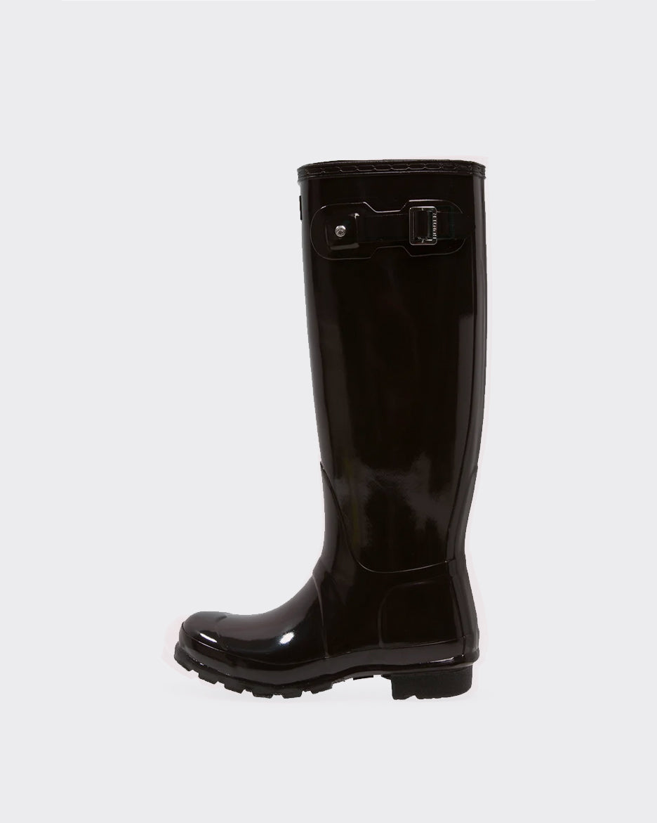 Hunter Tall Boots Womens Original Gloss Nero