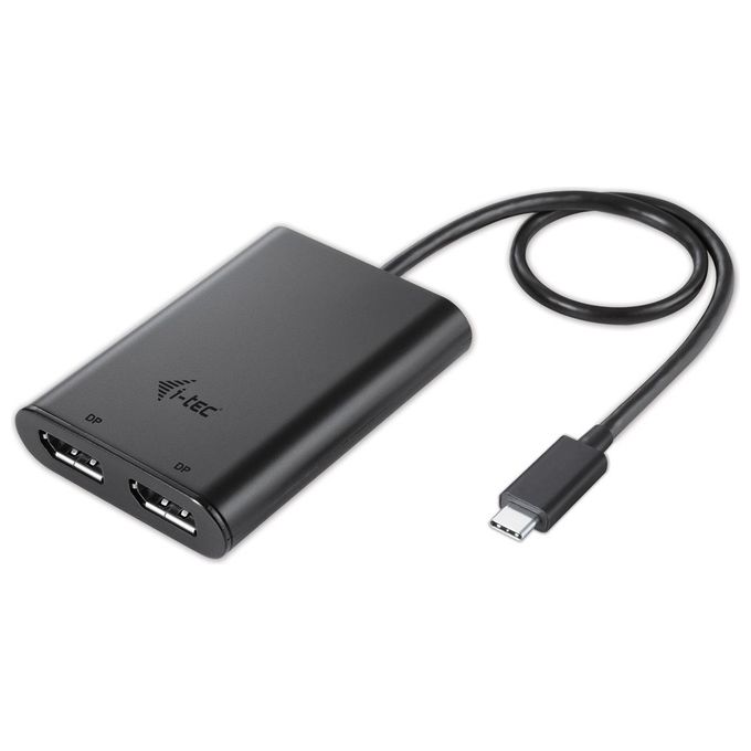 I-tec 3G60117 Adattatore Video USB-C Dual DisplayPort 4K 2 Monitor 4K 30Hz USB 3.2 Gen 1 colore Nero I-tec 3G60117 Adattatore Video USB-C Dual DisplayPort 4K 2 Monitor 4K 30Hz USB 3.2 Gen 1 colore Nero