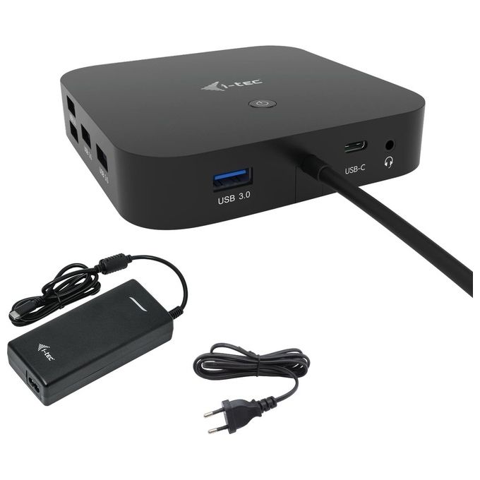I-tec C31HDMIDPDOCKPD100 Docking Station USB-C HDMI DisplayPort 4K 2 Monitor Power Delivery 100 W Ethernet Gigabit colore Nero I-tec C31HDMIDPDOCKPD100 Docking Station USB-C HDMI DisplayPort 4K 2 Monitor Power Delivery 100 W Ethernet Gigabit colore Nero
