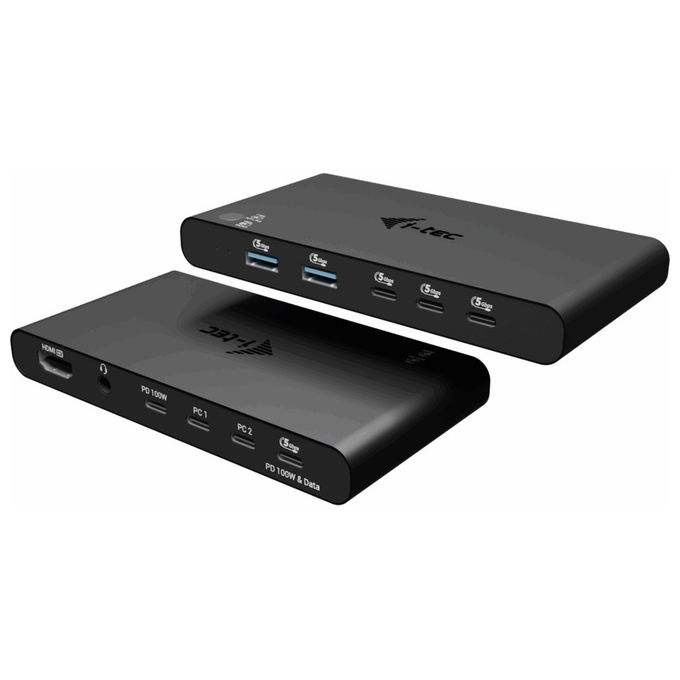 I-tec C31KVMHDMIDOCKPD Docking Station KVM HDMI per 2 Host Power Delivery 2x 100W
