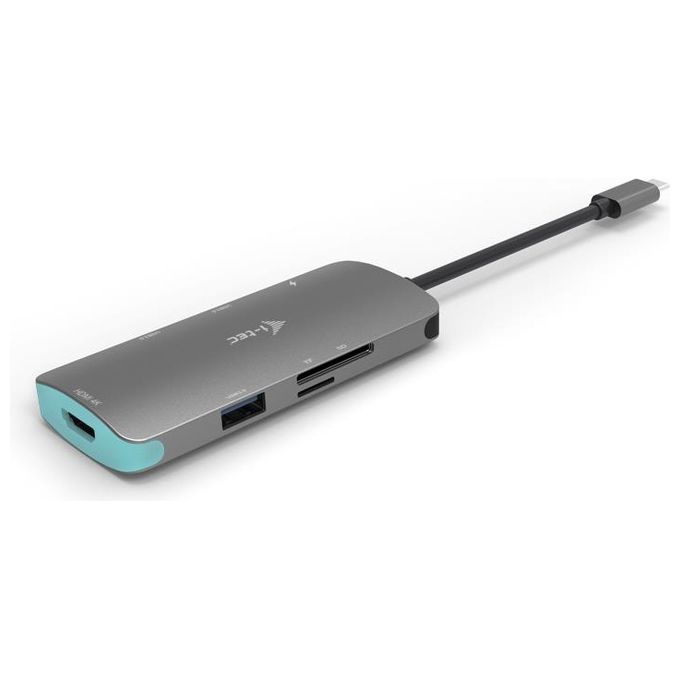 I-tec C31NANODOCKPD USB-C Metal Nano Dock 4K HDMI Power Delivery 100W 3x USB 3.1 1x SD 1x microSD colore Nero I-tec C31NANODOCKPD USB-C Metal Nano Dock 4K HDMI Power Delivery 100W 3x USB 3.1 1x SD 1x microSD colore Nero