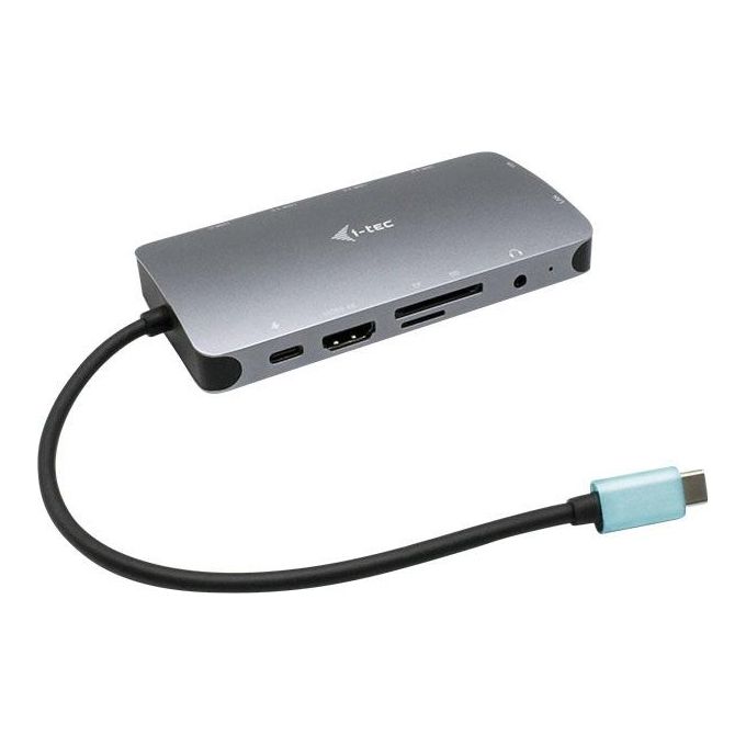 I-tec C31NANODOCKVGAPD Metal Nano Docking Station USB-C HDMI VGA LAN Gigabit Power Delivery 100W colore Argento