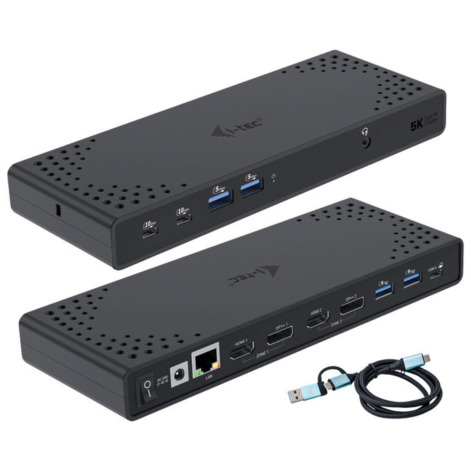 I-tec Docking Station USB 3.2 Type-C CADUA4KDOCKPDL2 Nero