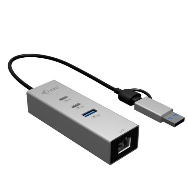 I-Tec Hub 3 (2X Usb-C 1X Usb-A) LAN CAMETALG325HUB