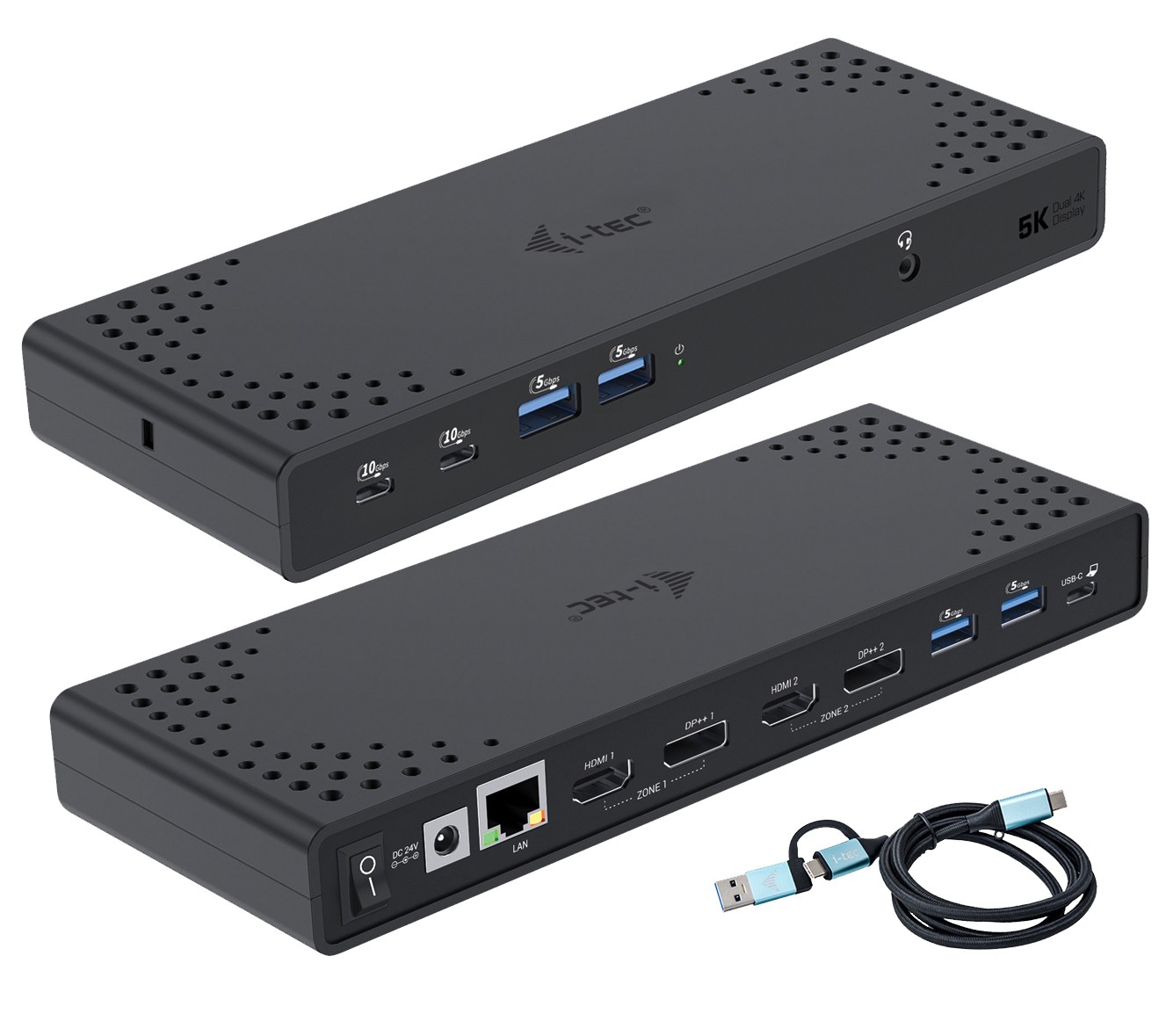 I-Tec Usb 3.0/Usb-C/Thunderbolt 3 Dual Display Docking Station Gen2 E Power Delivery 100W