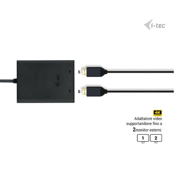 I-Tec Usb-C Dual4K/60Hz Dp Videoadapter C31DUAL4K60DP