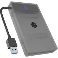 IB-AC603b-U3 Box esterno HDD/SSD Antracite, Nero 2.5", Adattatore