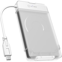 IB-AC703-C Box esterno HDD/SSD Translucent, Bianco 2.5", Disk enclosure