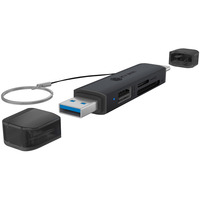 IB-CR203-CU3 lettore di schede USB 3.2 Gen 1 (3.1 Gen 1) Type-A/Type-C Nero