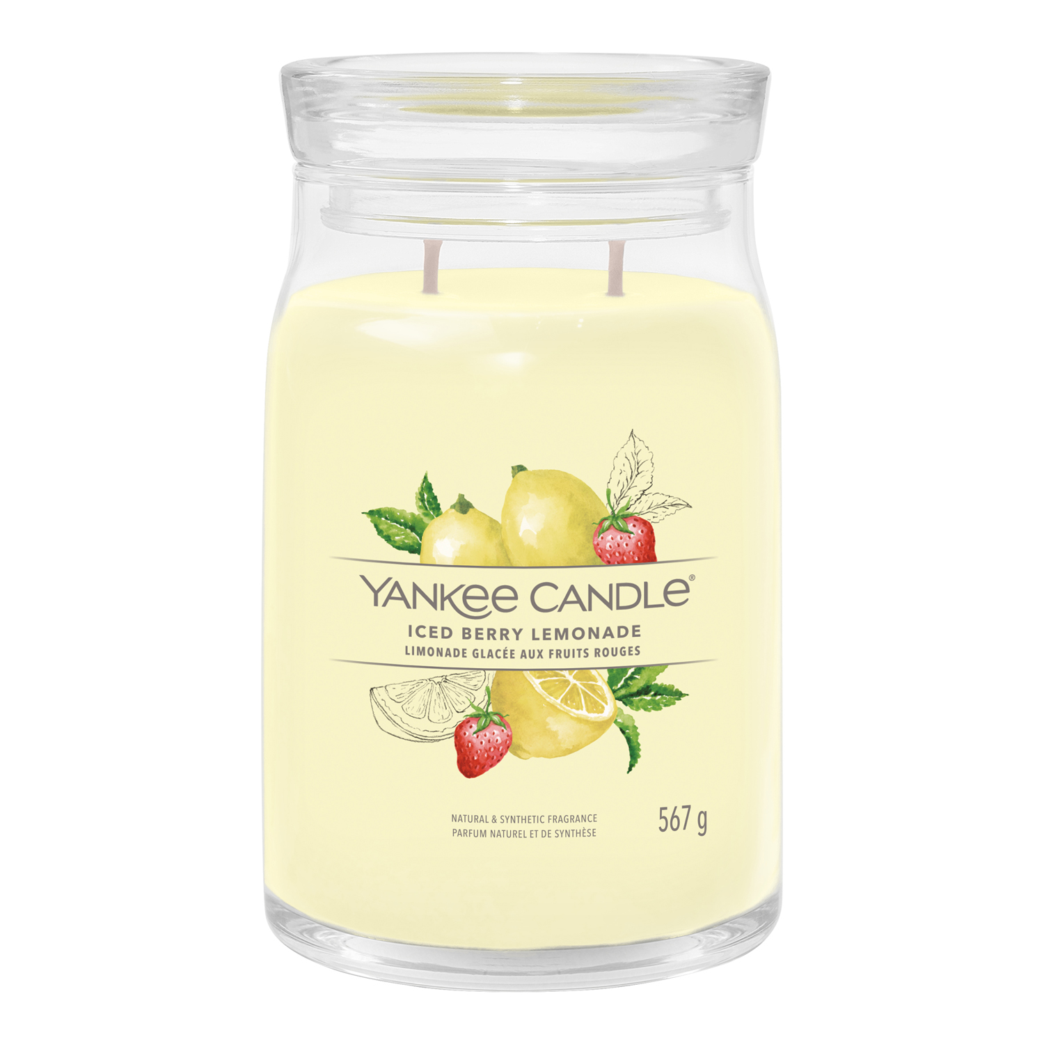 Iced Berry Lemonade, candela in giara grande Yankee Candle Iced Berry Lemonade, candela in giara grande Yankee Candle