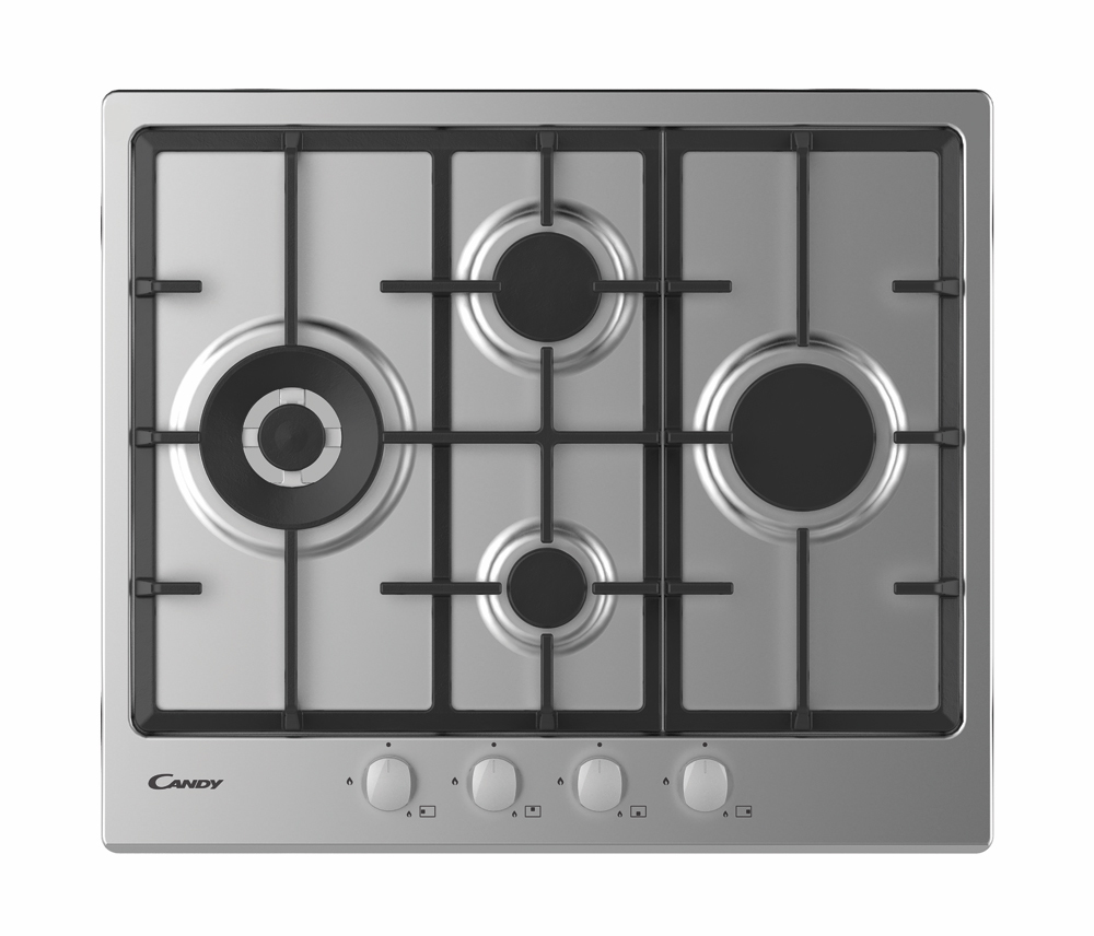Idea Chg6d4wx Piano Cottura Da Incasso Gas 4 Fornelli Acciaio Inossidabile - Candy
