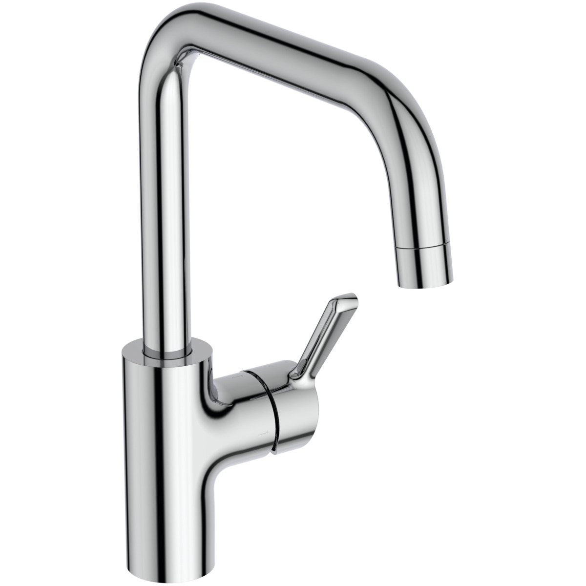 Ideal Standard Alero Miscelatore Da Cucina, Altezza Bocca 222 Mm, Bocca Girevole A 360°, Installazione Rapida, Miscelatore Per Lavello Da Cucina – Cromo (114 X 251 X 313 Mm)
