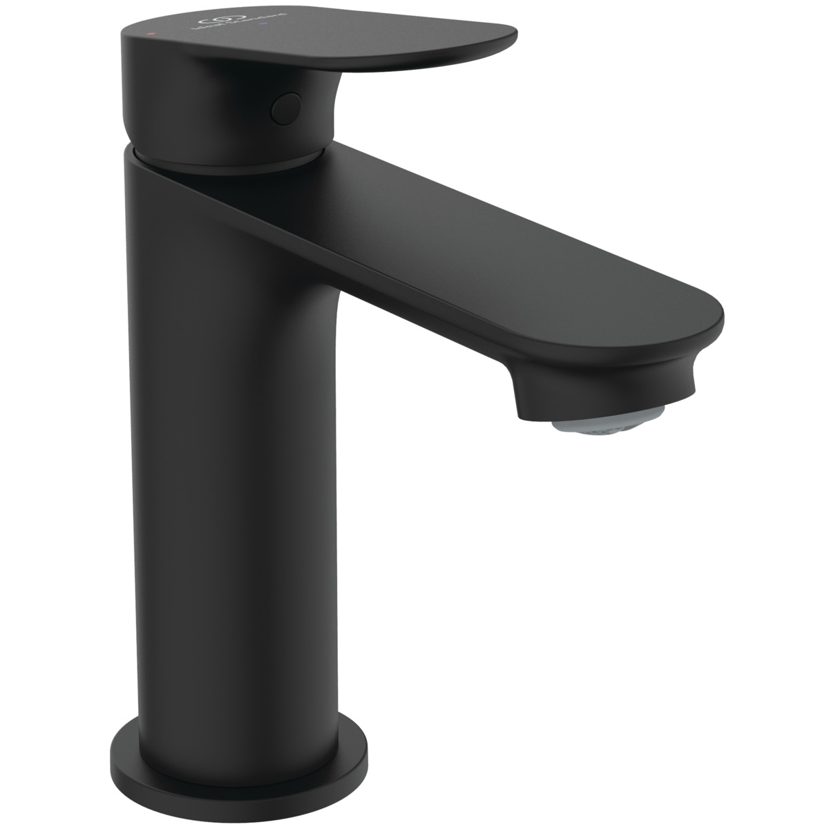 Ideal Standard Alero Miscelatore Lavabo, Altezza Bocca 100 Mm, Miscelatore Da Bagno Con Piletta Di Scarico Push-open – Nero Opaco (48 X 150,5 X 154 Mm)