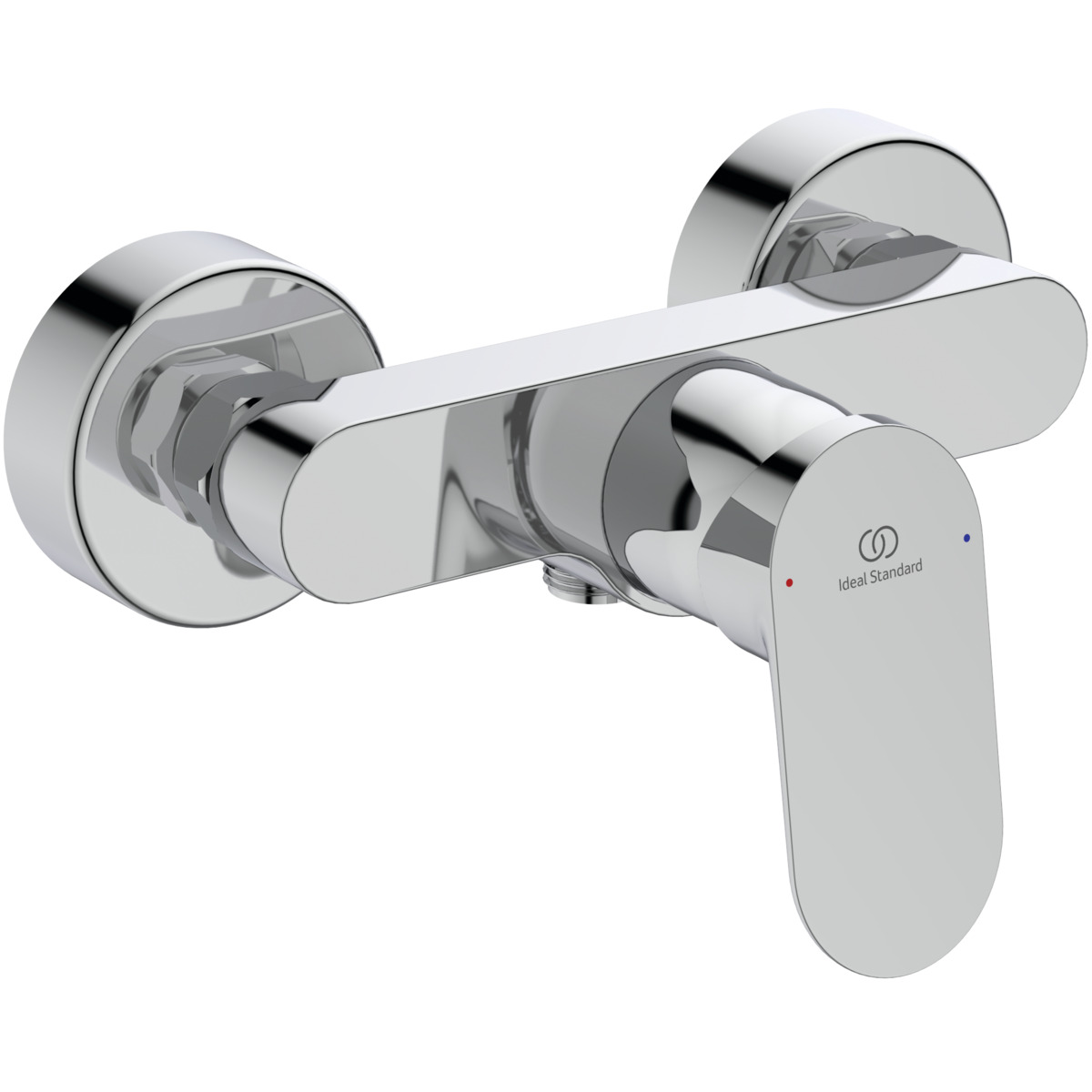 Ideal Standard Alero Miscelatore Per Doccia, Miscelatore Doccia Durevole Con Limitatore Di Temperatura, 12 L/min (3 Bar), Montaggio A Vista, Attacco Universale G-1/2 – Cromo (197 X 130 X 111 Mm)