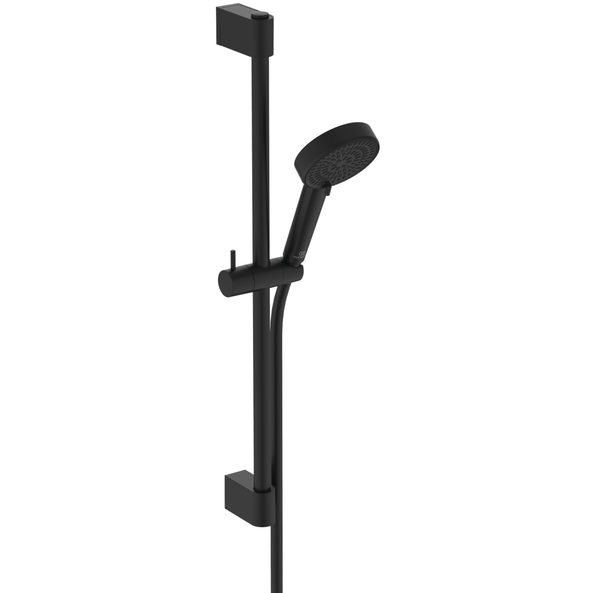 Ideal Standard Alero Reno Set Doccia Con Asta Doccia E Doccetta Con Due Tipi Di Getto, Risparmio Idrico, Flessibile Doccia Idealflex 1750 Mm – Nero Opaco (103 X 640 Mm)