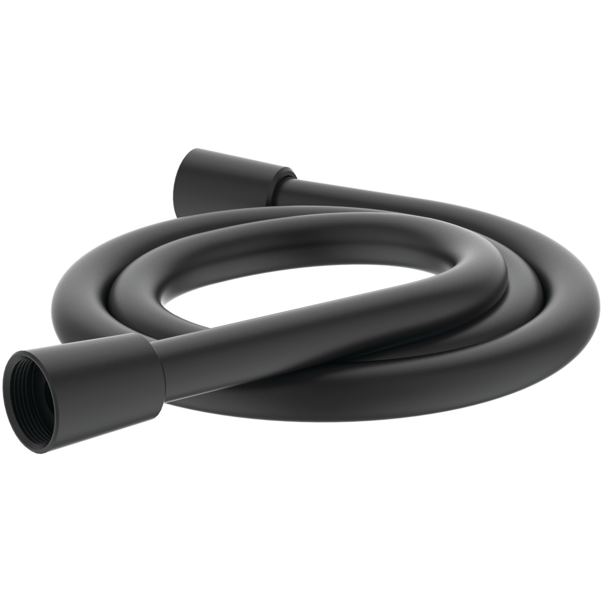 Ideal Standard Alero Tubo Doccia Con Funzione Antitorsione, Attacco Universale G-1/2, Design Moderno, Facile Da Pulire – Nero Opaco (1750 Mm)