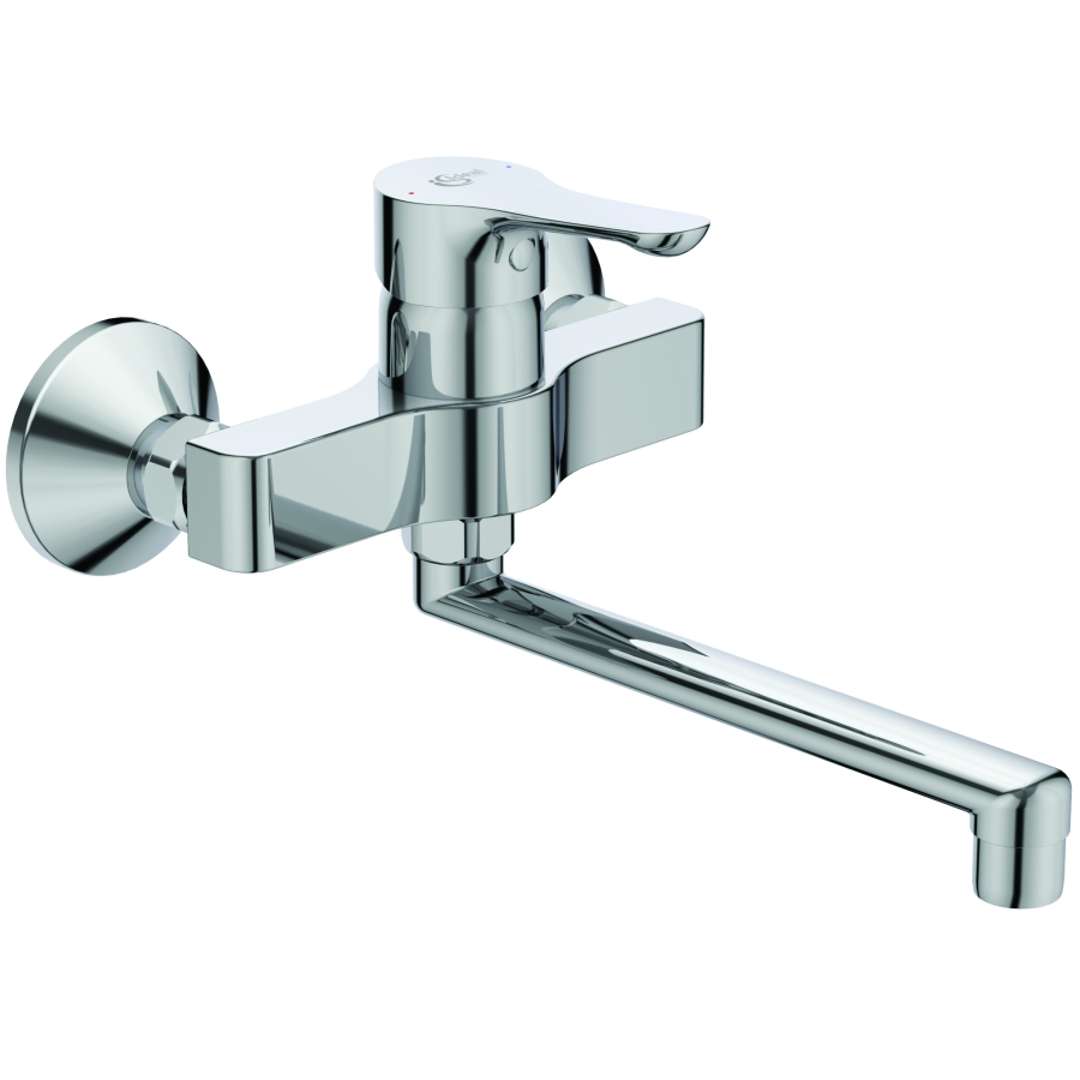 Ideal Standard - Alpha - Miscelatore A Parete Per Lavello, Cromo Bc661aa