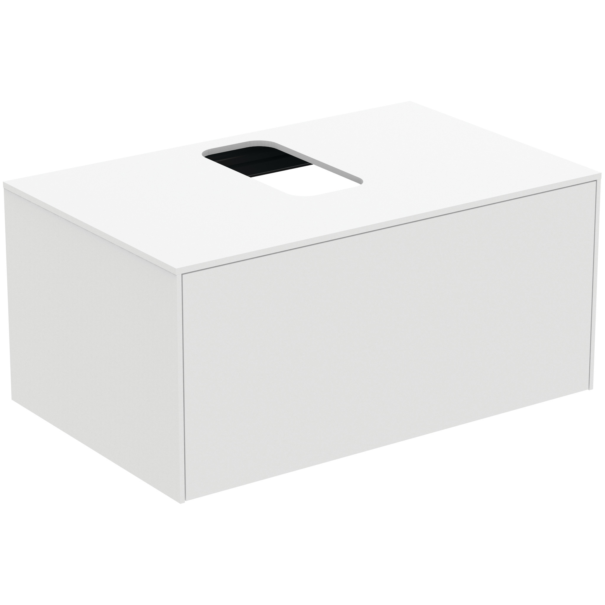 Ideal Standard Conca Meuble Sous-lavabo, 1 Tiroir, Découpe Au