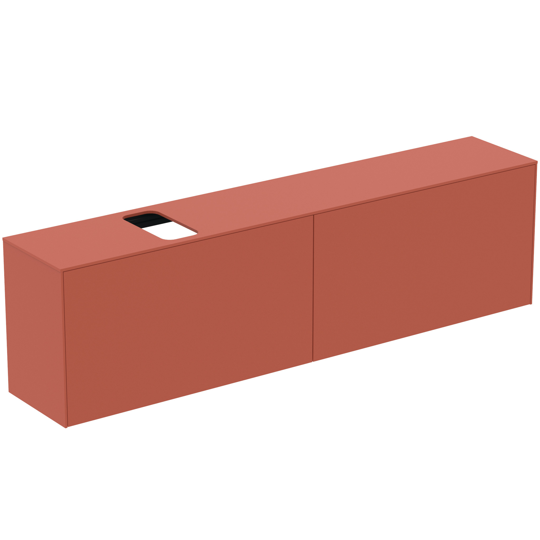 Ideal Standard Conca Meuble Sous-lavabo, 2 Tiroirs, Découpe Au