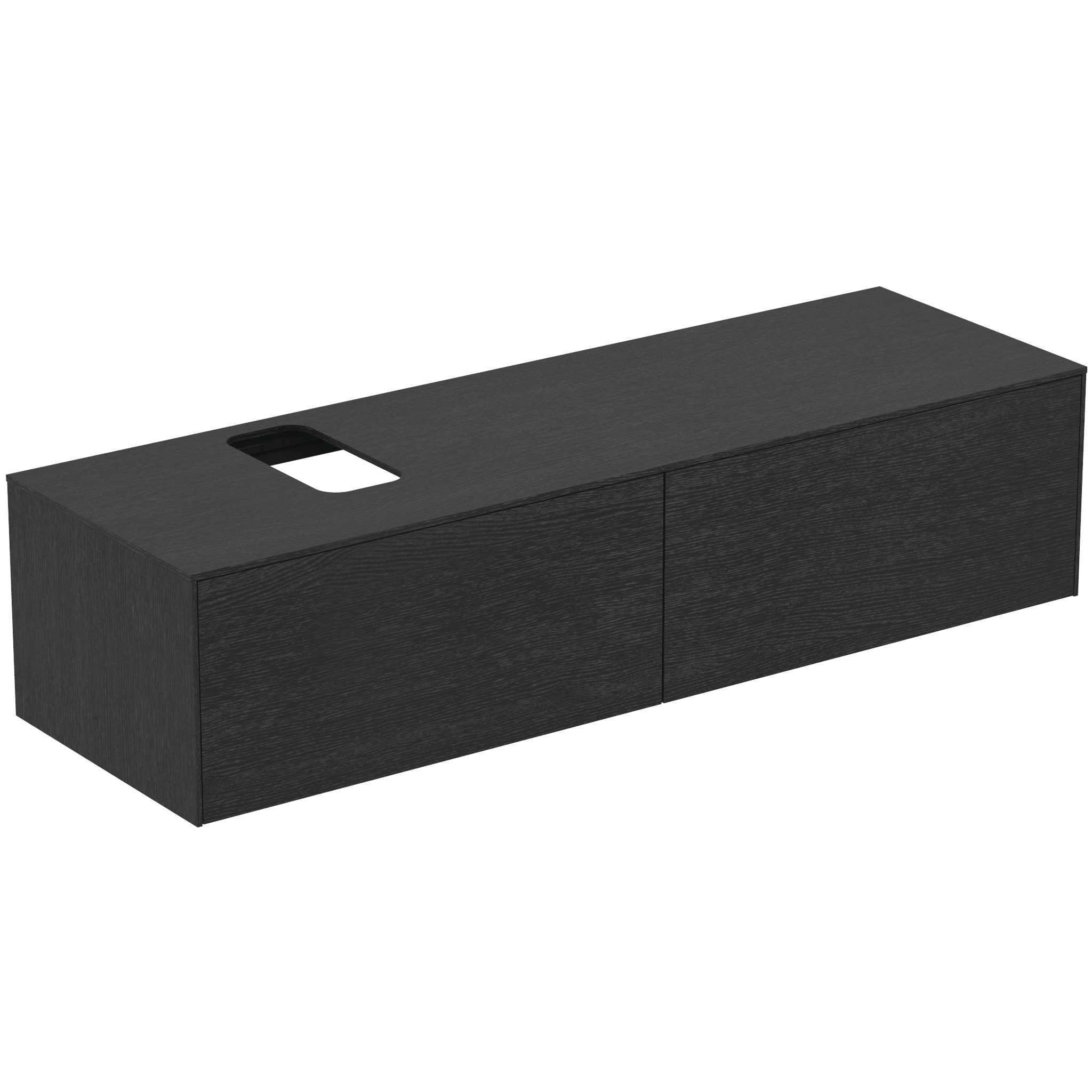 Ideal Standard Conca Meuble Sous-lavabo, 2 Tiroirs, Découpe Au