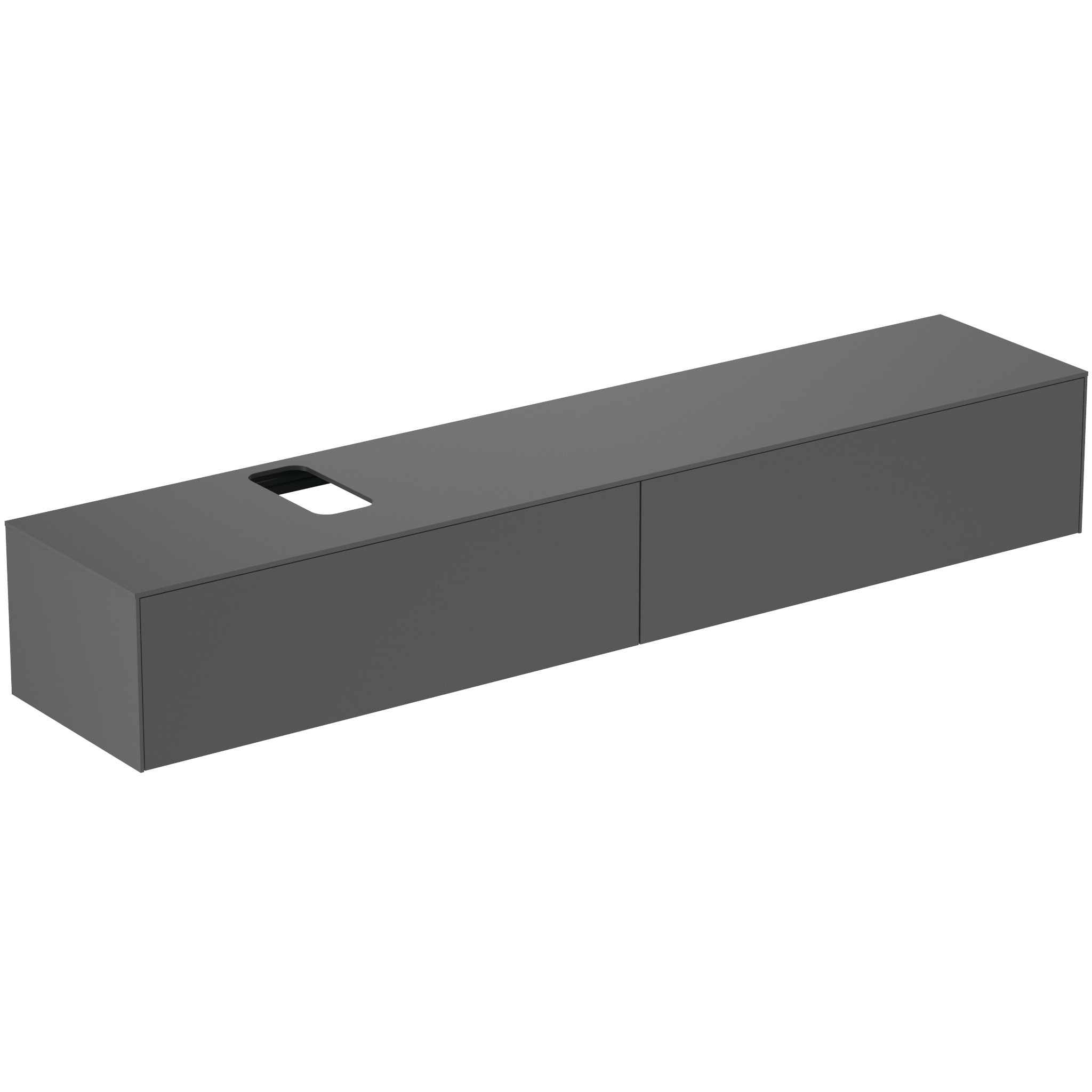 Ideal Standard Conca Meuble Sous-lavabo, 2 Tiroirs, Découpe Au