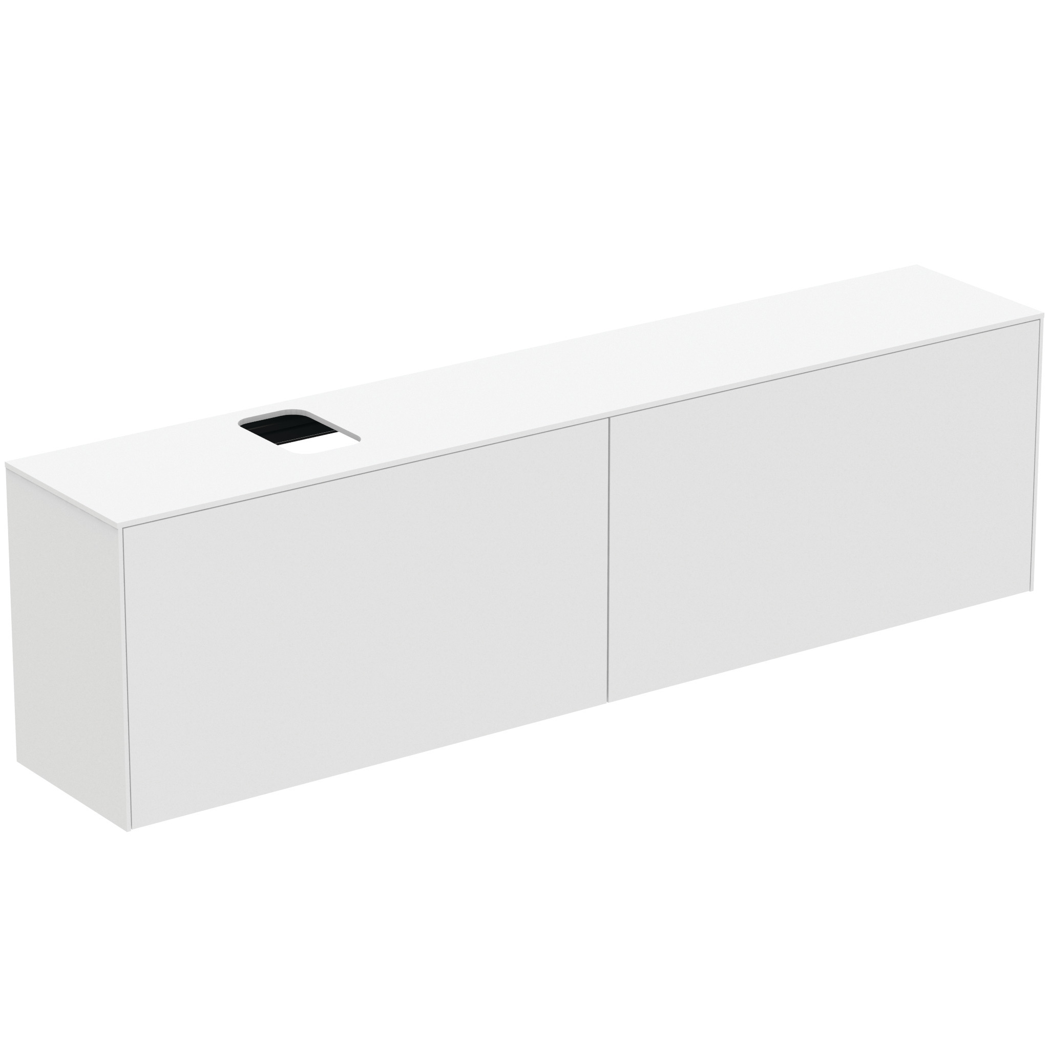 Ideal Standard Conca Meuble Sous-lavabo, 2 Tiroirs, Découpe Au