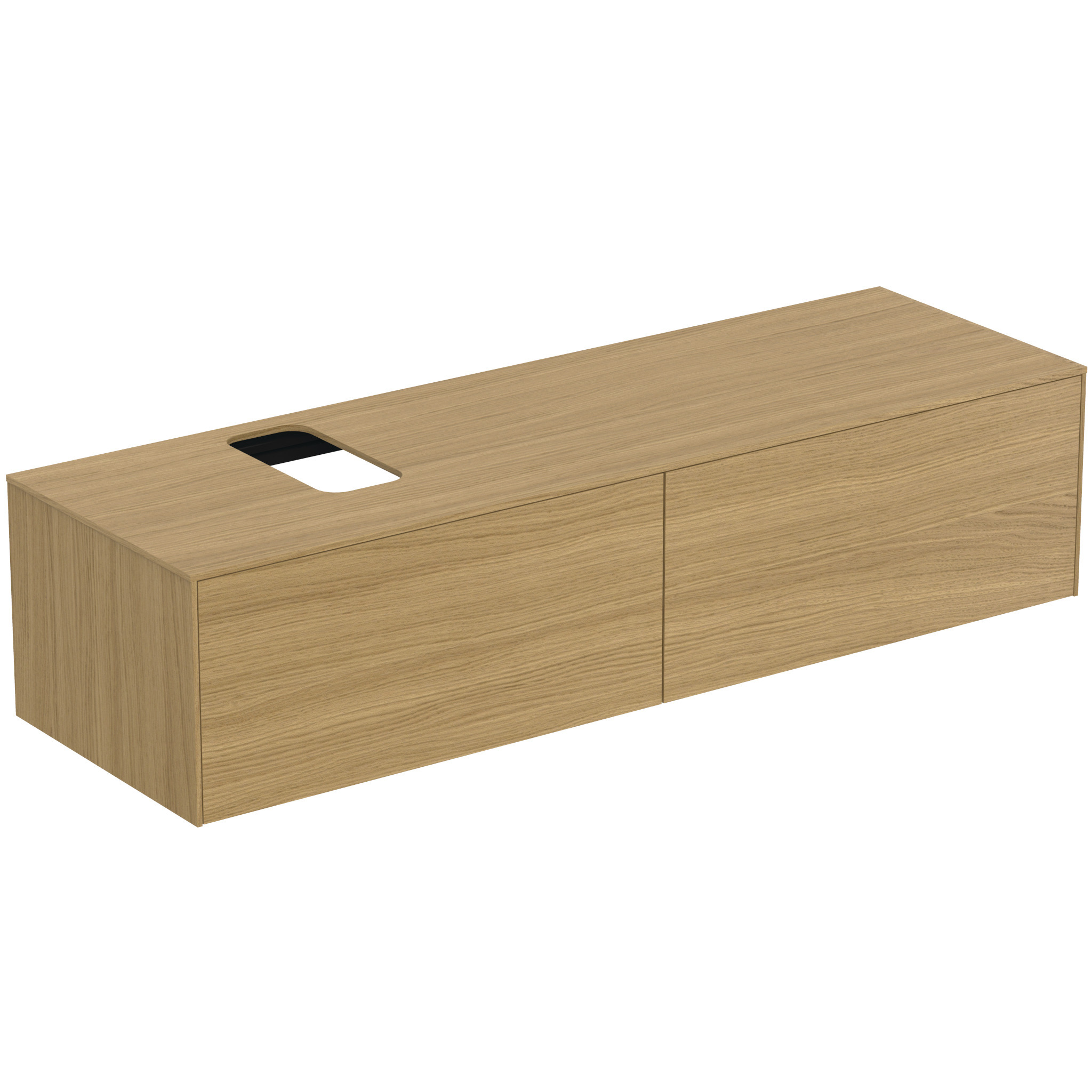 Ideal Standard Conca Meuble Sous-lavabo, 2 Tiroirs, Découpe Au
