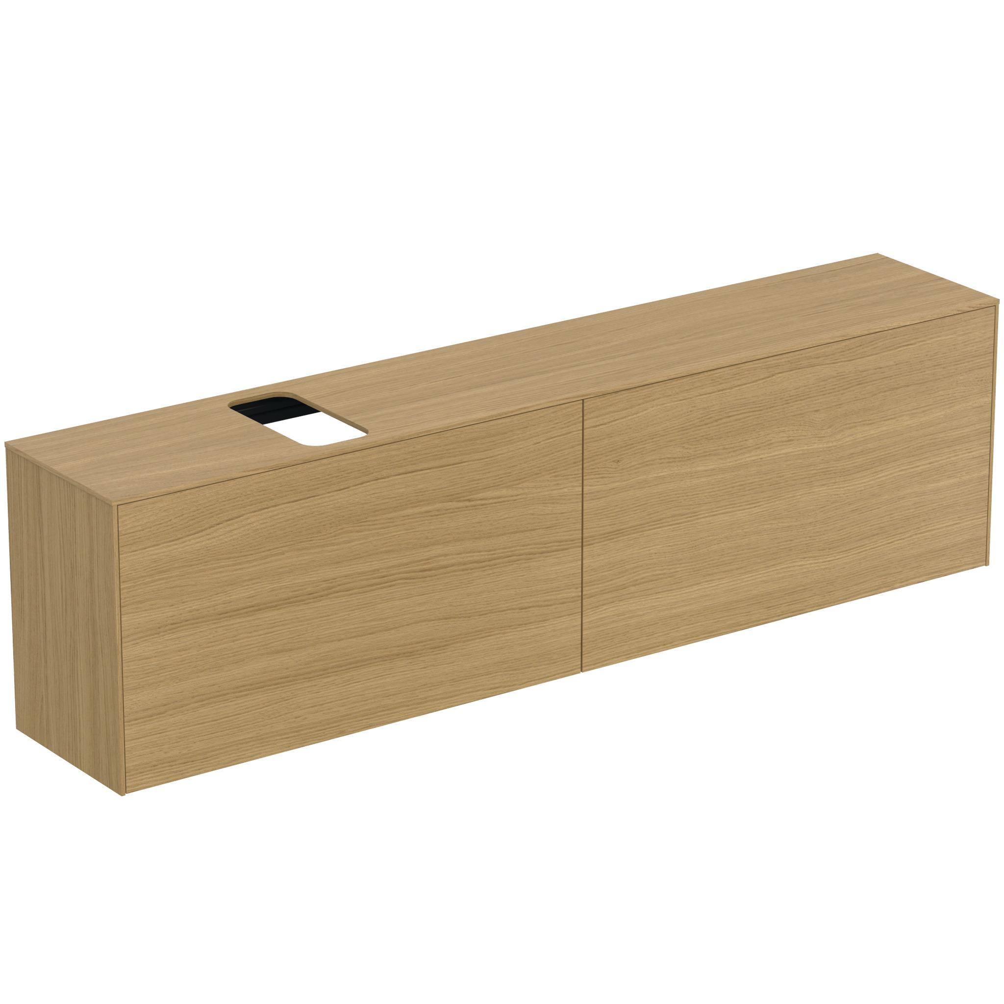 Ideal Standard Conca Meuble Sous-lavabo, 2 Tiroirs, Découpe Au