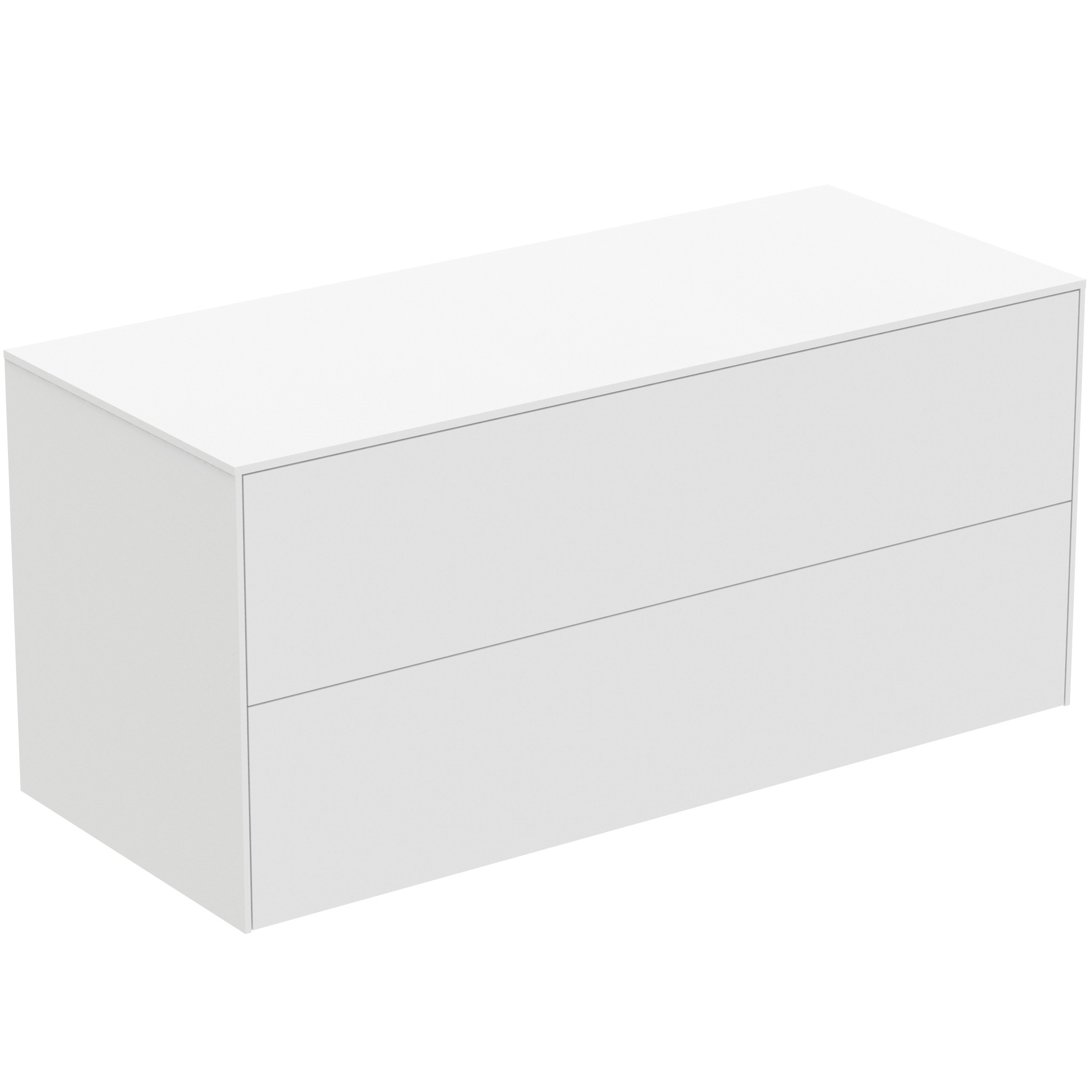 Ideal Standard Conca Meuble Sous-lavabo, 2 Tiroirs, Sans Découpe,