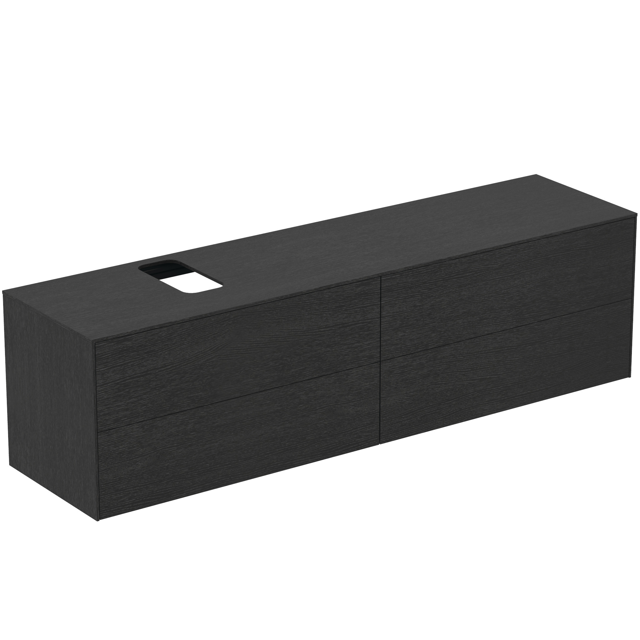 Ideal Standard Conca Meuble Sous-lavabo, 4 Tiroirs, Découpe Au