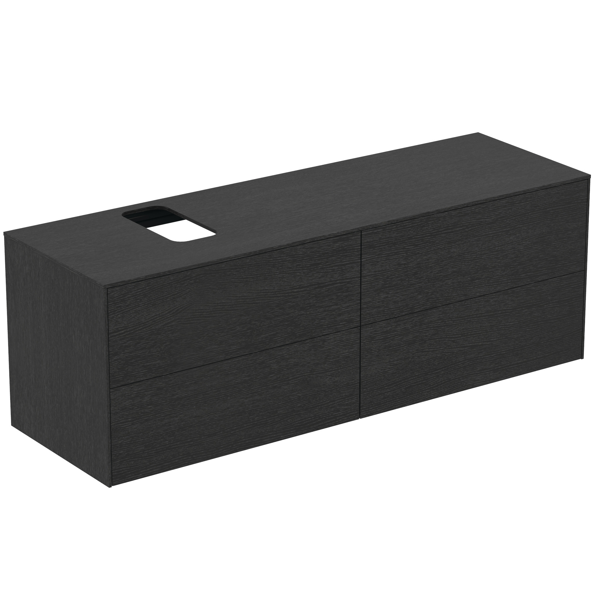 Ideal Standard Conca Meuble Sous-lavabo, 4 Tiroirs, Découpe Au