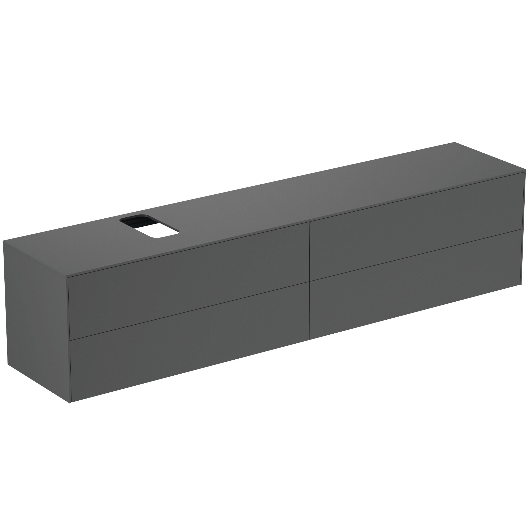 Ideal Standard Conca Meuble Sous-lavabo, 4 Tiroirs, Découpe Au