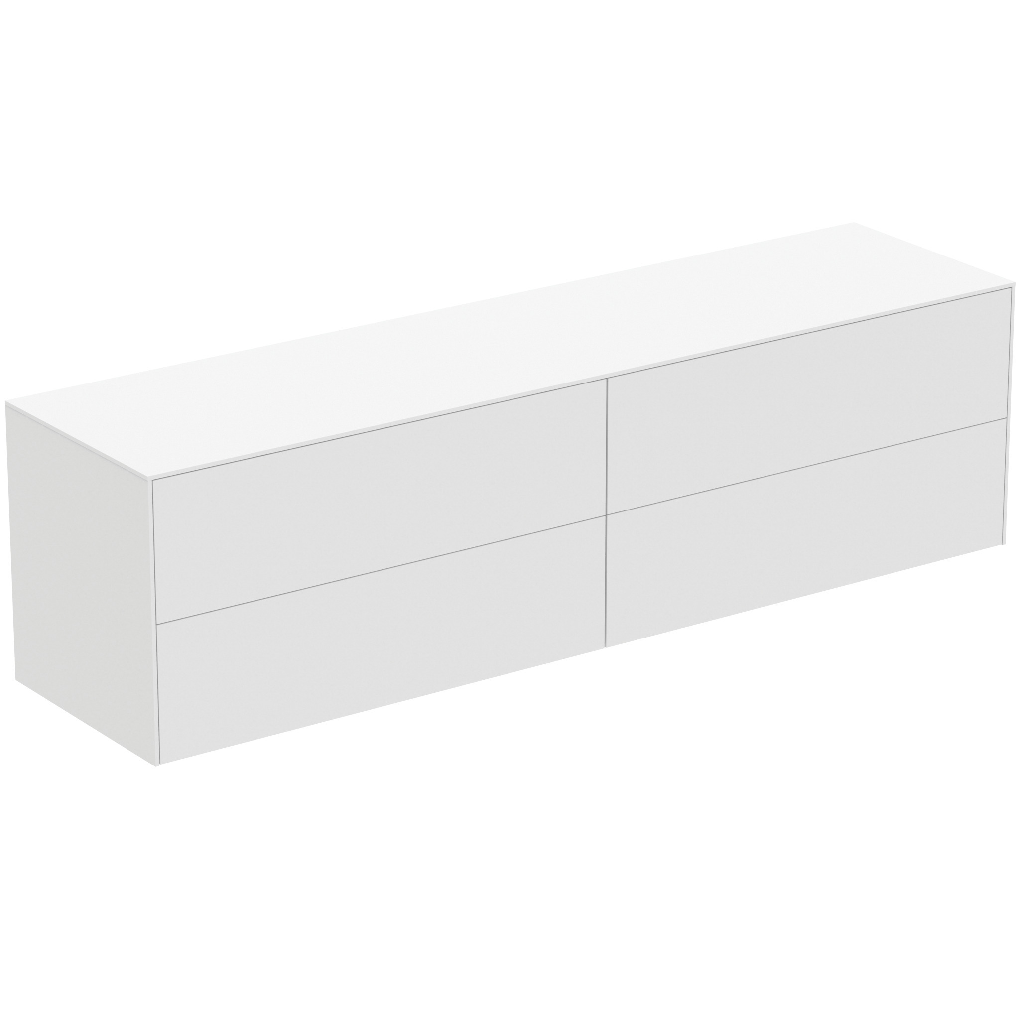 Ideal Standard Conca Meuble Sous-lavabo, 4 Tiroirs, Sans Découpe,