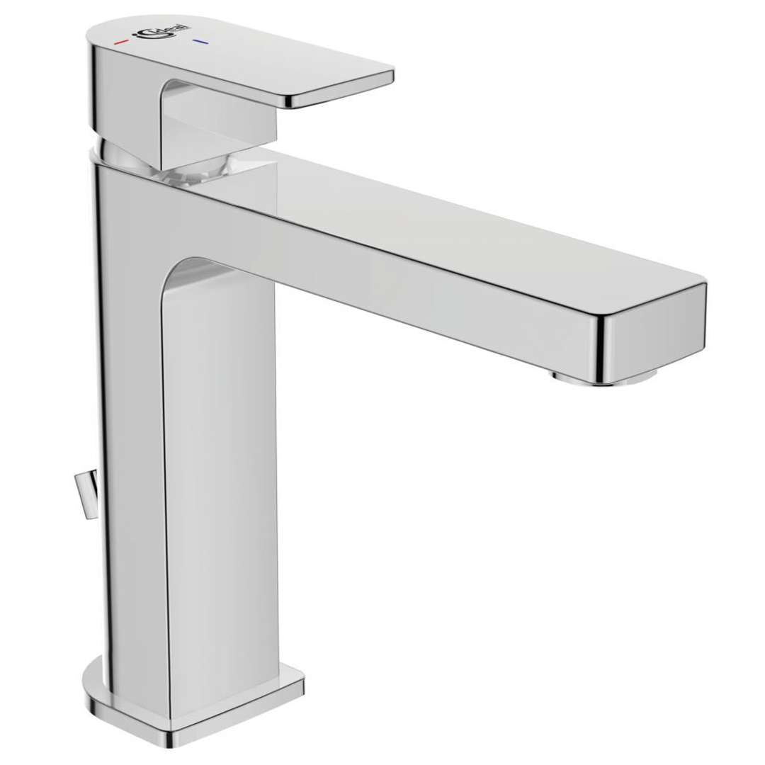 Ideal Standard Edge - Miscelatore Da Lavabo Grande Slim, Con Sistema Di Scarico, Bluestart, Cromato A7107aa