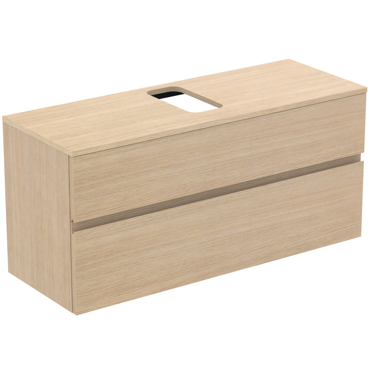 Ideal Standard Finesse Meuble Sous-lavabo, 2 Tiroirs, Avec Plaque