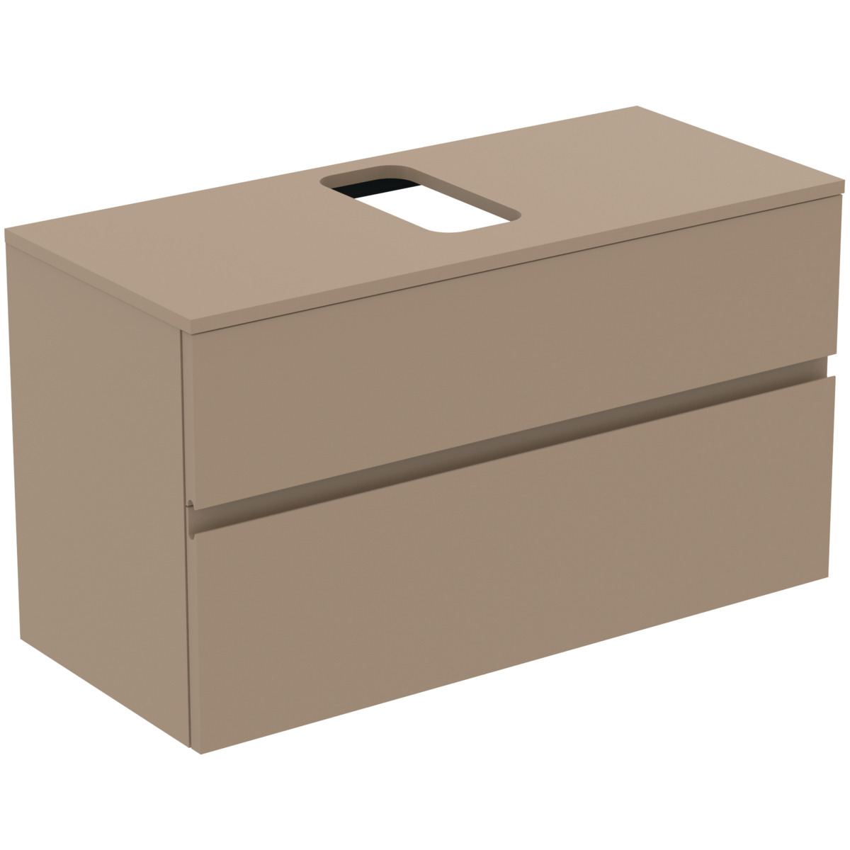 Ideal Standard Finesse Meuble Sous-lavabo, 2 Tiroirs, Avec Plaque