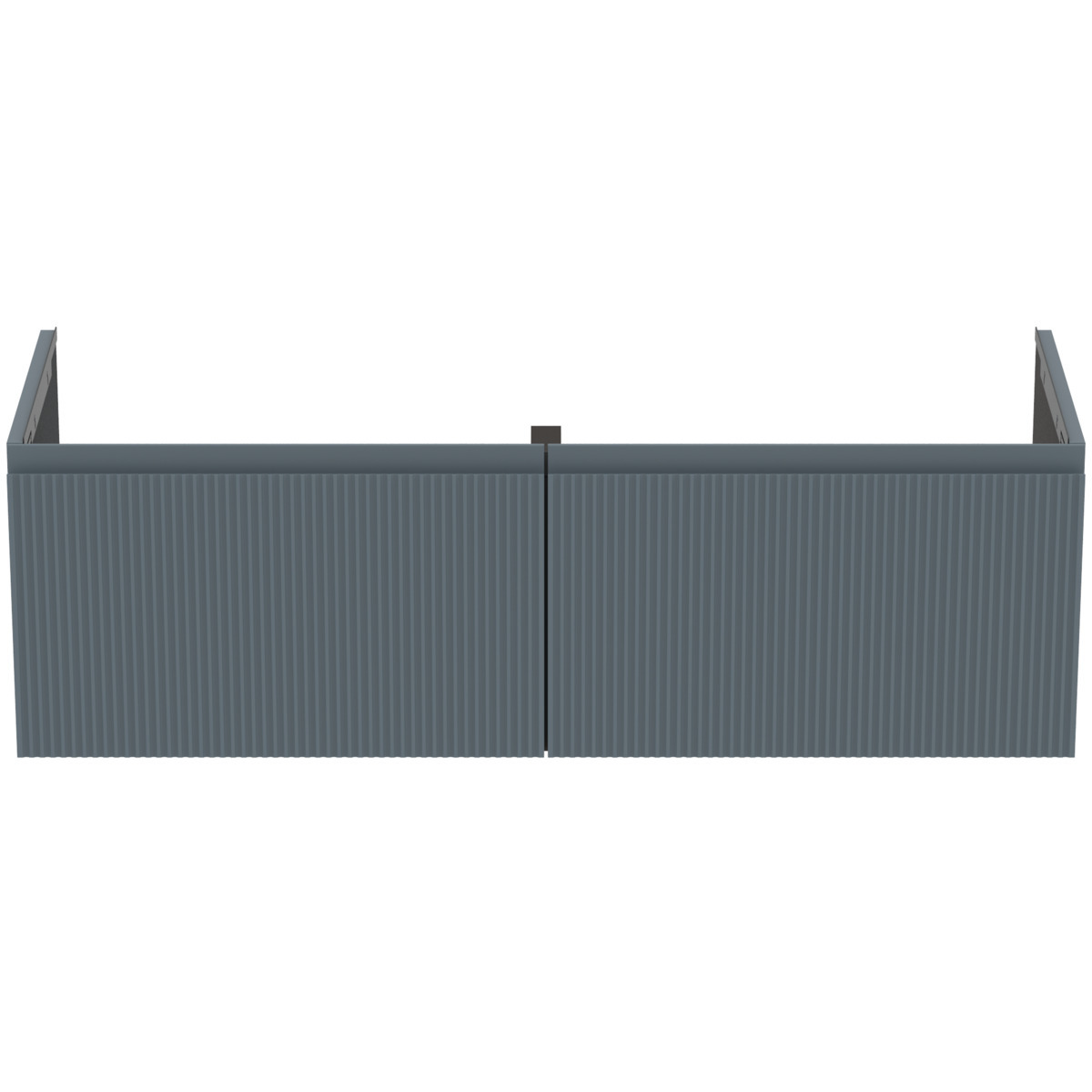 Ideal Standard Finesse - Mobiletto Da Lavabo, 120x44x37, 2 Cassetti, Ribbed Matt Ashblue E3389uq
