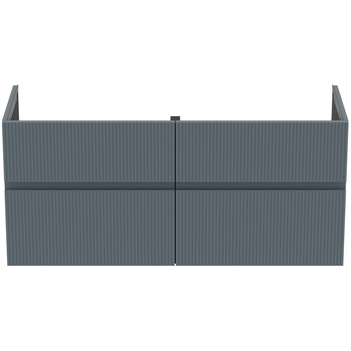 Ideal Standard Finesse - Mobiletto Da Lavabo, 120x44x55, 4 Cassetti, Ribbed Matt Ashblue E3390uq