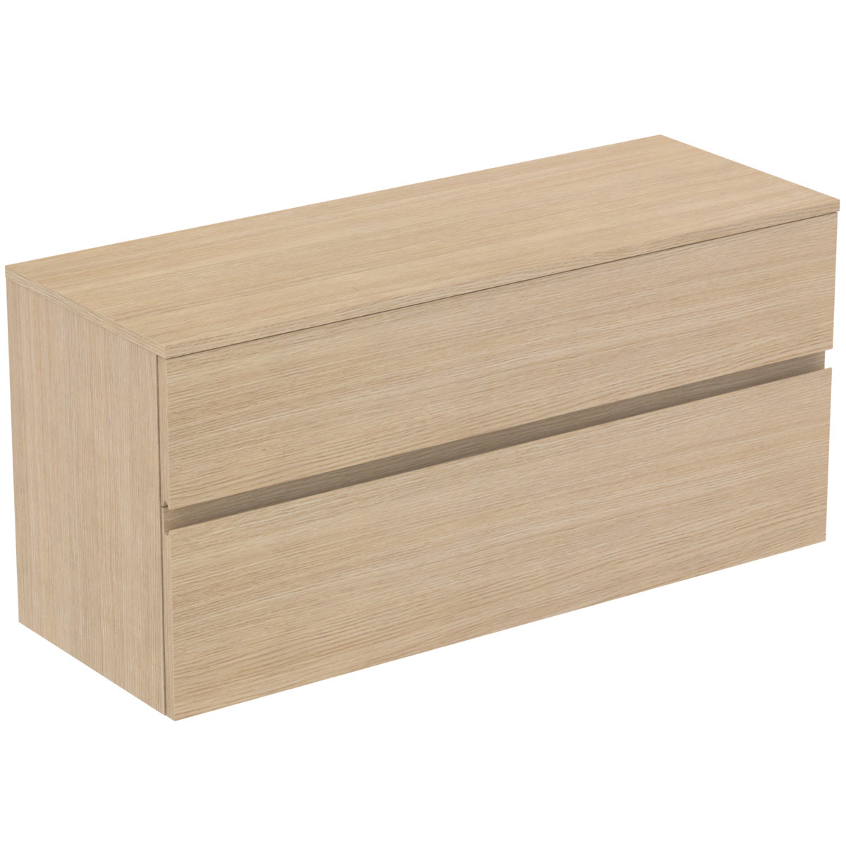 Ideal Standard Finesse - Mobiletto Da Lavabo, 120x44x56 Cm, 2 Cassetti, Rovere Bianco E3421us