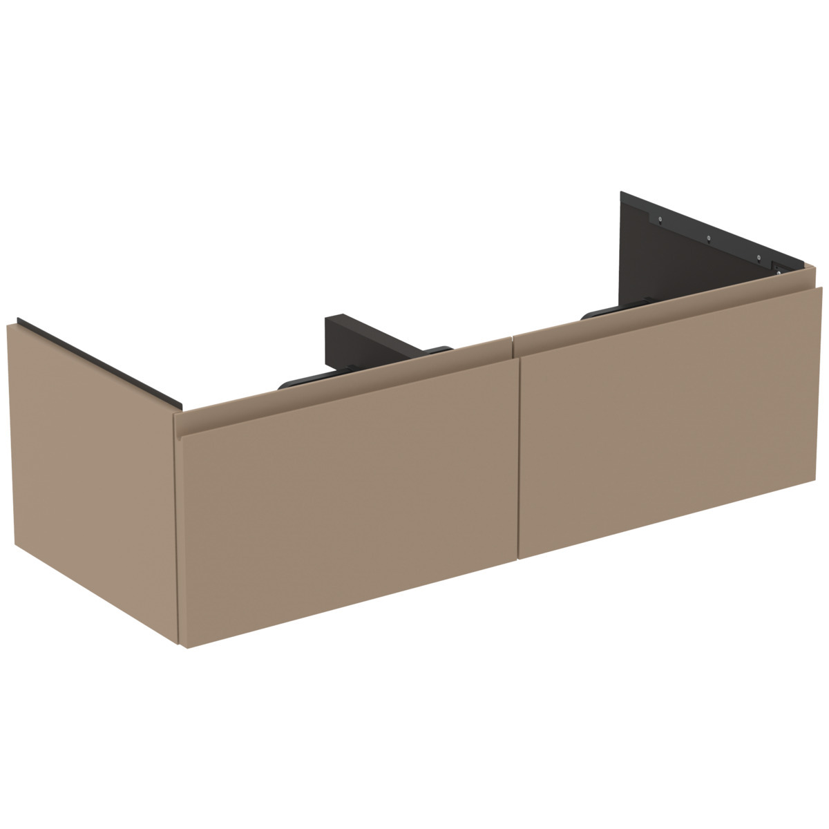 Ideal Standard Finesse - Mobiletto Da Lavabo, 120x51x37 Cm, 2 Cassetti, Matt Greige E3398up