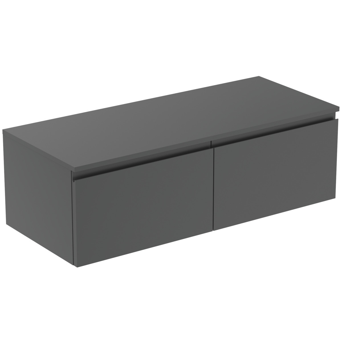 Ideal Standard Finesse - Mobiletto Da Lavabo, 120x51x38 Cm, 2 Cassetti, Antracite Opaco E3436y2