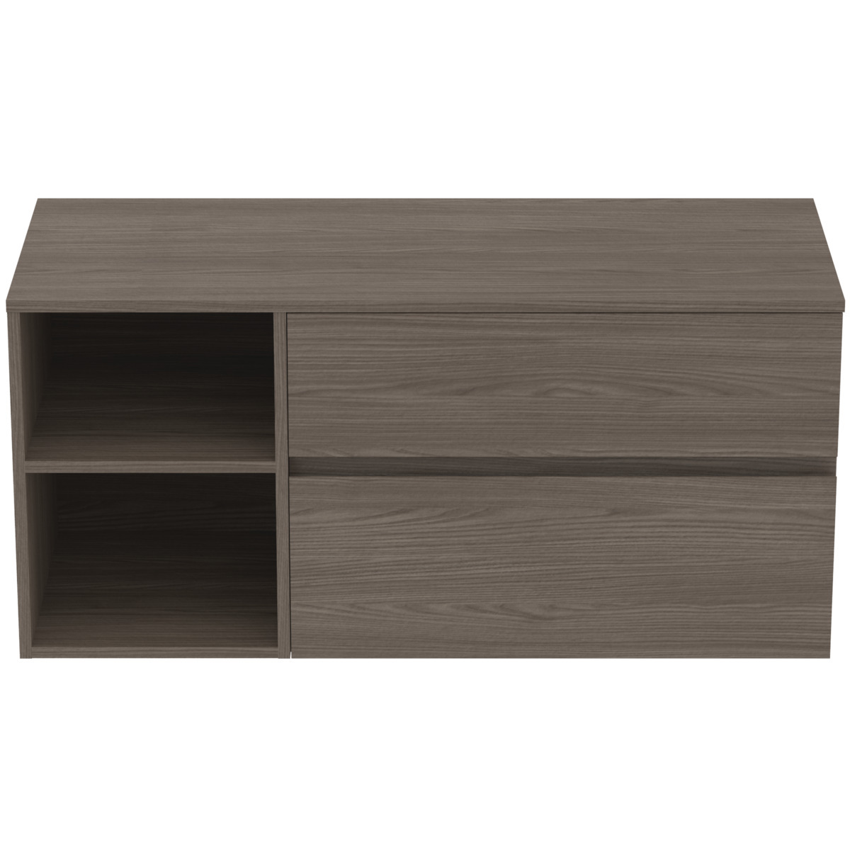 Ideal Standard Finesse - Mobiletto Da Lavabo, 120x51x56 Cm, 2 Cassetti, Dark Elm E3438ur Ideal Standard Finesse - Mobiletto Da Lavabo, 120x51x56 Cm, 2 Cassetti, Dark Elm E3438ur